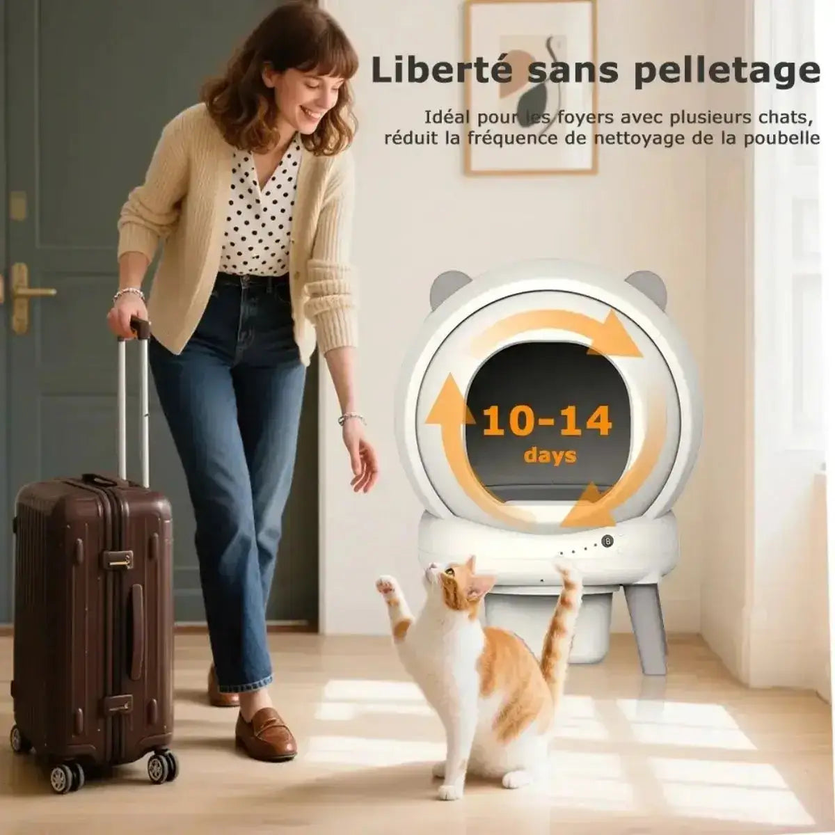 Litière automatique Lunova autonomie
