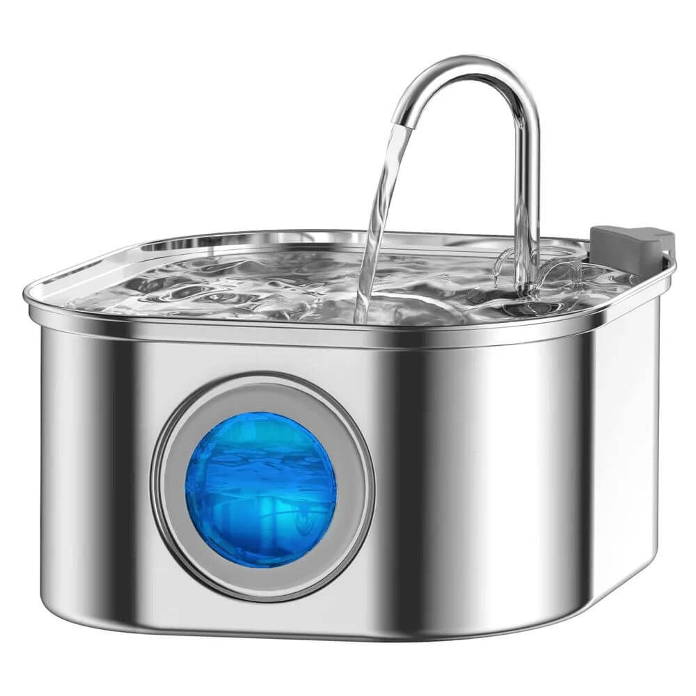Fontaine à Eau pour Chat en Inox 3,2 L - Filaire