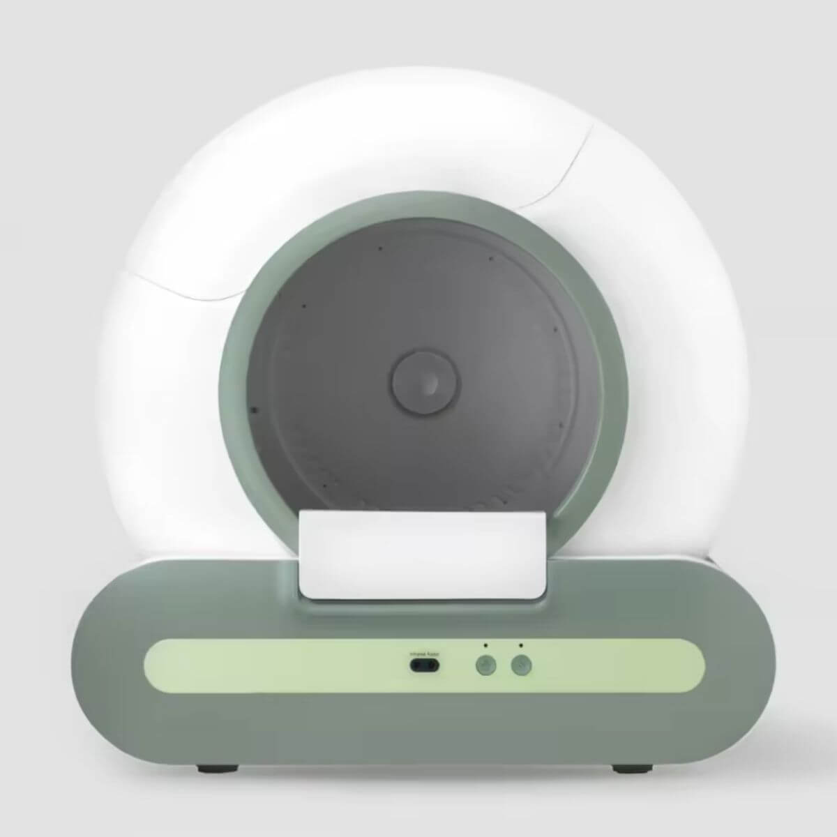 Litière Automatique pour Chat Vert Sauge photo de face