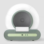 Litière Automatique pour Chat Vert Sauge photo de face