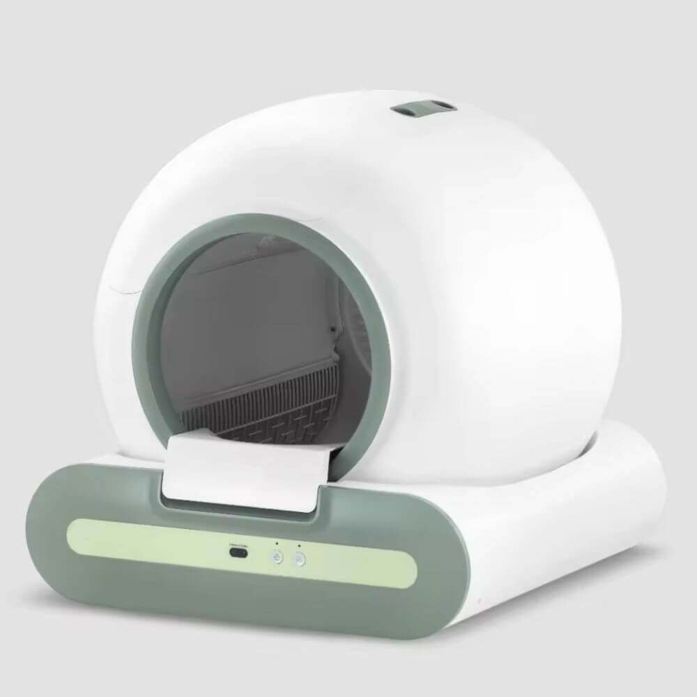 Litière Automatique pour Chat Vert Sauge photo