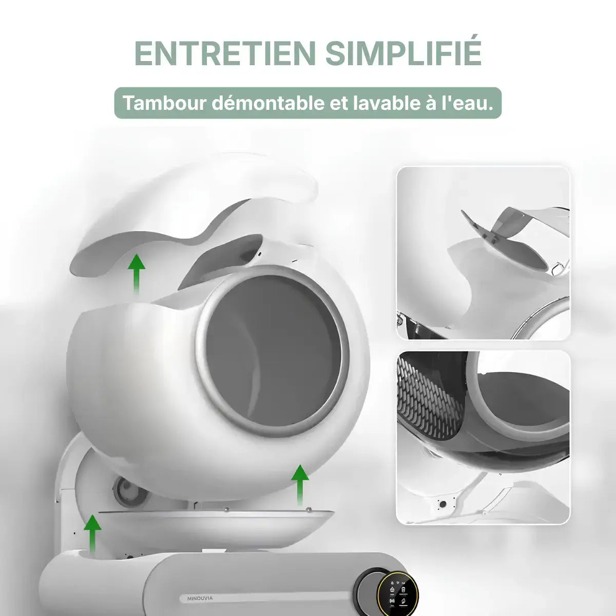 Litiere Automatique Autonettoyante pour Chat entretien