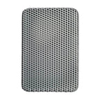 Tapis de Litière pour Chat Double Couche - EVA gris