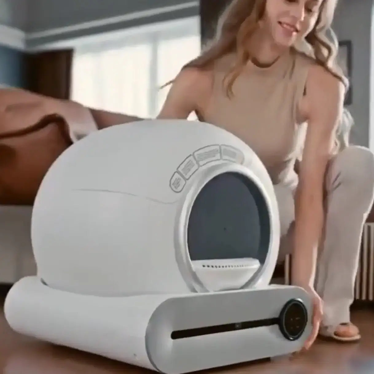 Vidéo litière automatique Minouvia Carré